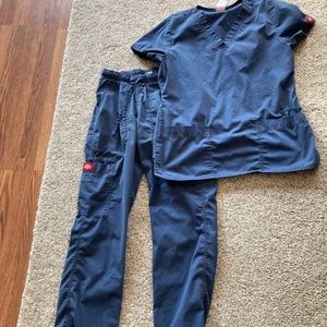Dickies Navy Blue Scrub Set